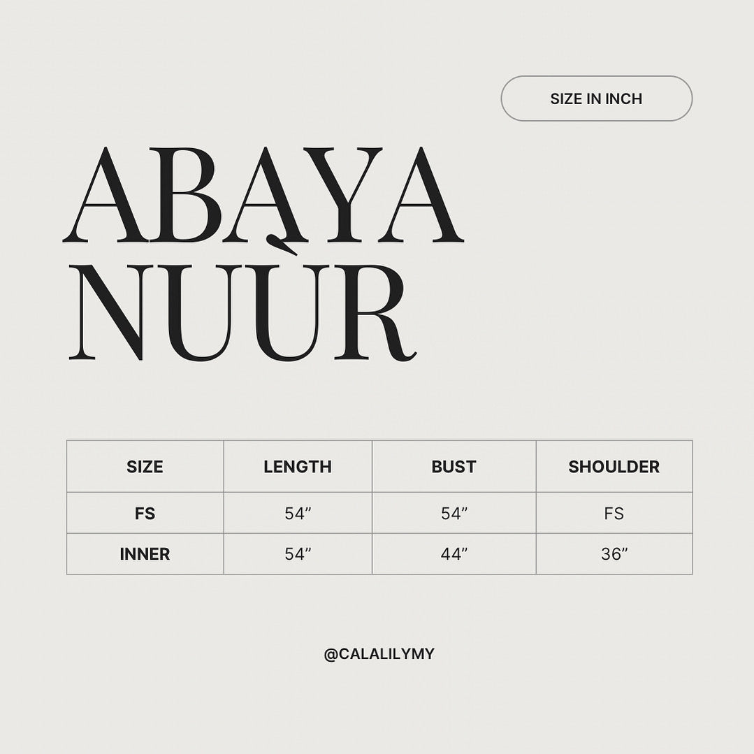 ABAYA NUÙR FREE INNER SLEEVELESS